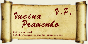 Vucina Pramenko vizit kartica